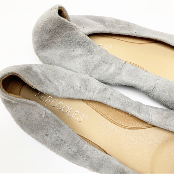 Aerosoles | Hang Out Suede Crystal Bow Ballet Flat - Picture 7 of 9
